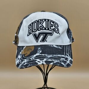 Virginia Tech Hokies Camo Hat VT Realtree Camouflage Velcro Back